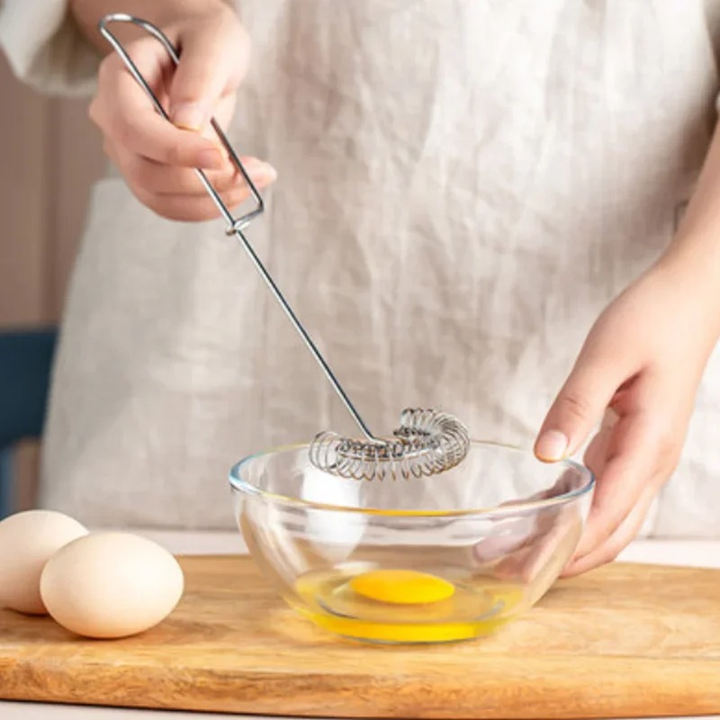 Kitchen Baking Blender - Agitador portátil de aço inoxidável Spring