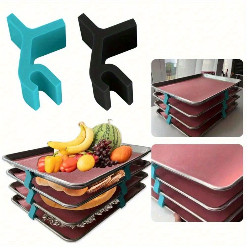 Kitchen Baking Sheet Organizer - Organizador de folhas de cozimento empilhável,