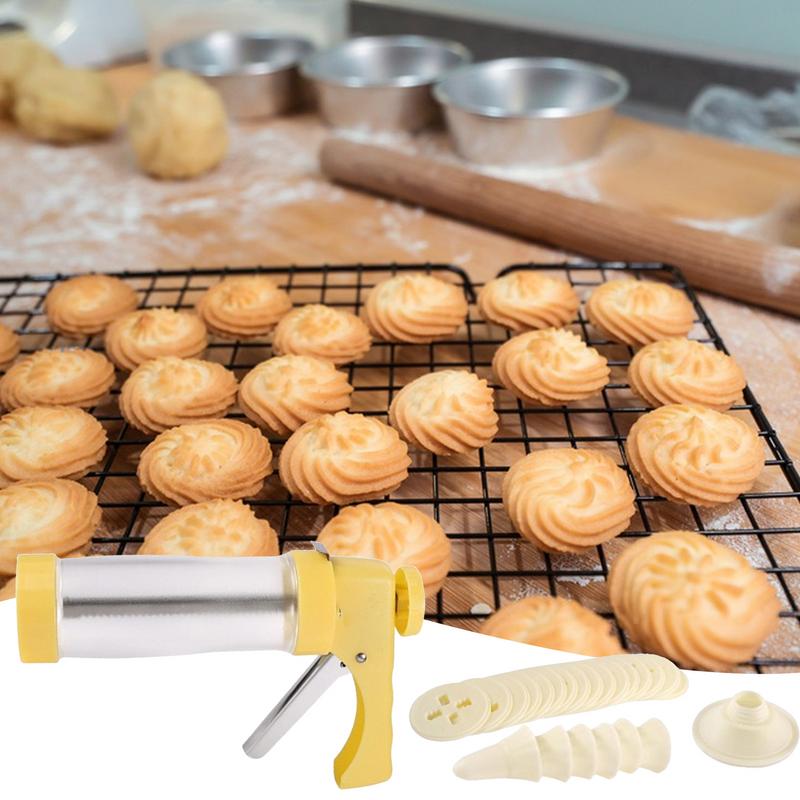 Kitchen Baking Aid - Cookie Press for Baking, Handmade Biscuit