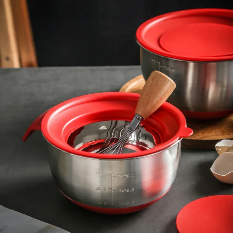 Kitchen Baking Aid - Tigela de mistura profunda de aço