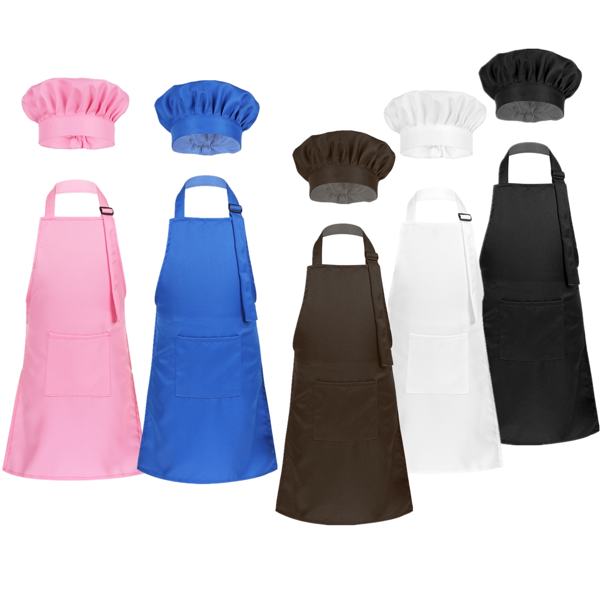 Kitchen Kids Baking Set - Unissex chirdren aventais avental ajustável e