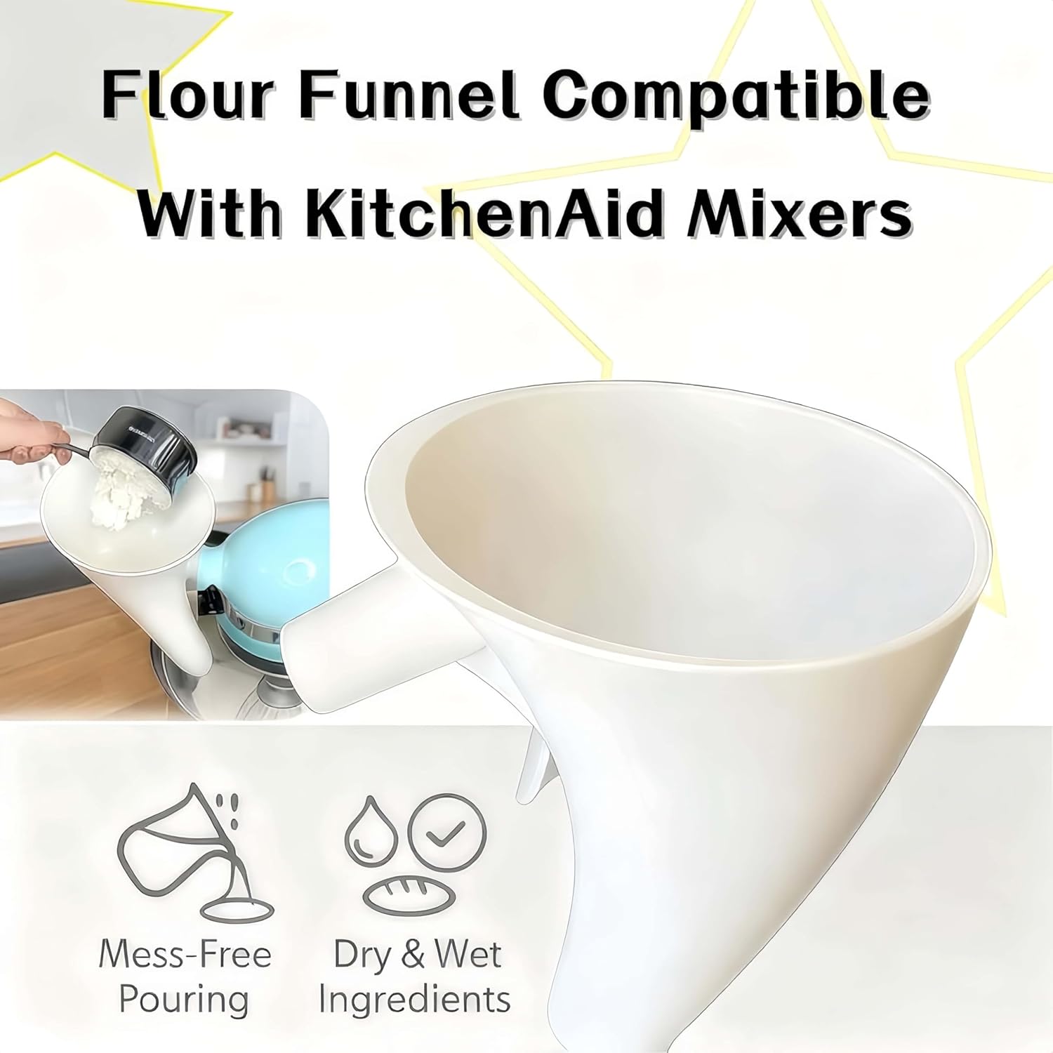 Misturador de Farinha para Bat - Kitchen Baking Aid avaliação e preço