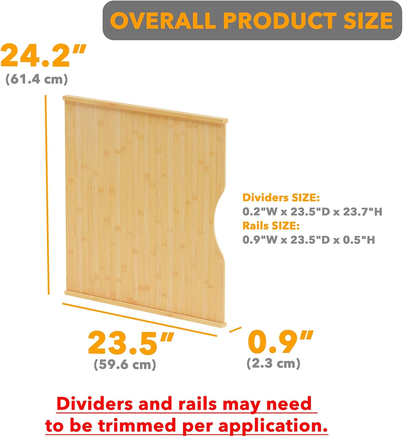 Pacote com 10 Divisores de Bam - Kitchen Cabinet Baking Sheet Organizer avaliação e preço